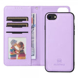 Betopnice iPhone 6/6S/7/8/SE Fodral med Löstagbart Skal 005 Lila