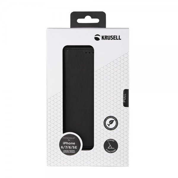 Krusell iPhone 6/6S/7/8/SE Fodral PhoneWallet Svart