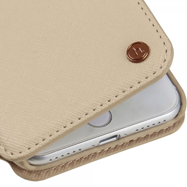 holdit iPhone 6/6S/7/8/SE Fodral Stockholm Löstagbart Skal Caramel Beige