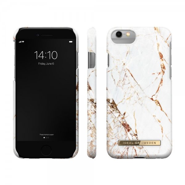Ideal of Sweden iPhone 6/6S/7/8/SE Skal Fashion Case Carrara Gold