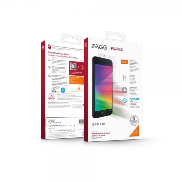 ZAGG InvisibleShield iPhone 6/6S/7/8/SE Skärmskydd Glass XTR