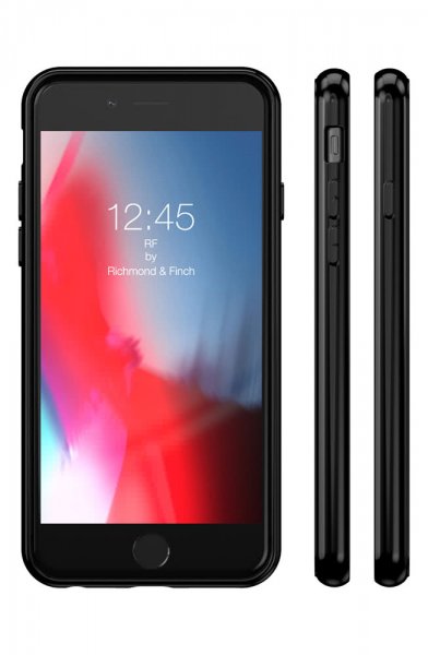 Richmond & Finch iPhone 6/6S/7/8/SE Skal Black Tar