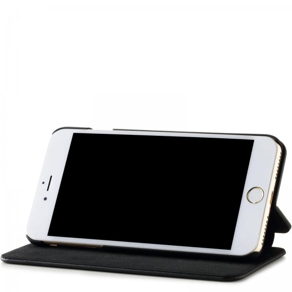 holdit iPhone 6/6S Plus/iPhone 7 Plus/iPhone 8 Plus Fodral SlimFlip Wallet Svart