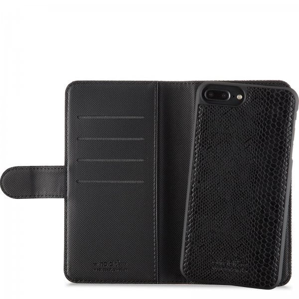 holdit iPhone 6/6S Plus/iPhone 7 Plus/iPhone 8 Plus Fodral Wallet Case Magnet Serpent Black