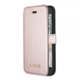 Guess iPhone 7/8/SE Fodral Iridescent Book Case Roseguld