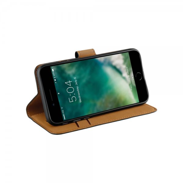 Xqisit iPhone 6/6S/7/8/SE Fodral Slim Wallet Selection Svart