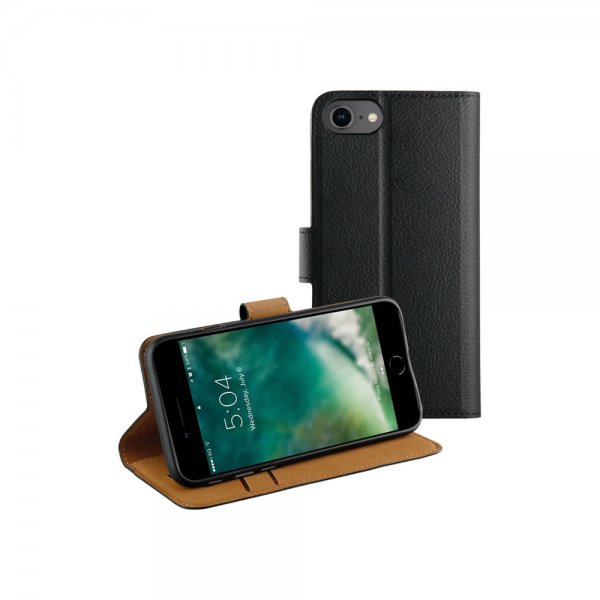 Xqisit iPhone 6/6S/7/8/SE Fodral Slim Wallet Selection Svart