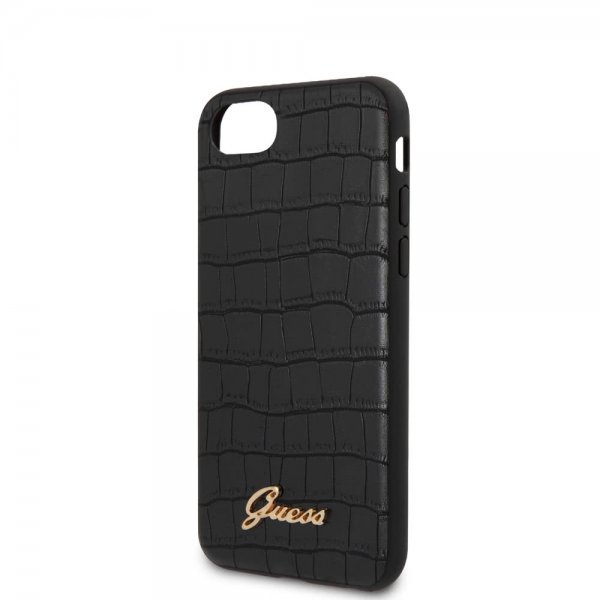 Guess iPhone 7/8/SE Skal Croco Svart