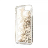 Guess iPhone 7/8/SE Skal Glitter Floating Hearts Guld