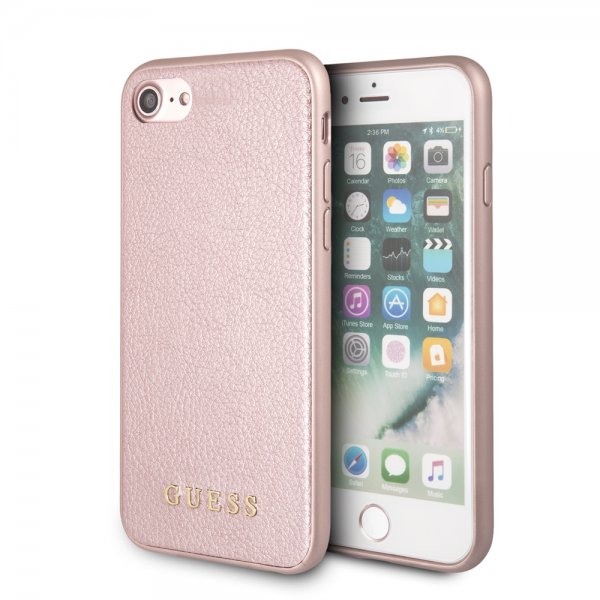 Guess iPhone 7/8/SE Skal Iridescent Cover Roseguld