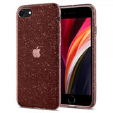 Spigen iPhone 7/8/SE Skal Liquid Crystal Glitter Rose Quartz