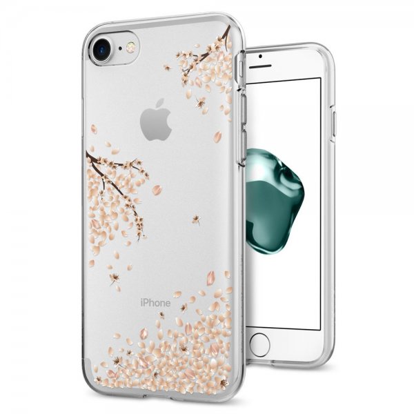 Spigen iPhone 7/8/SE Skal Liquid Crystal Blossom Crystal Clear