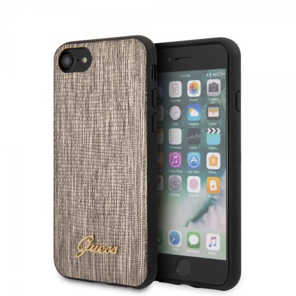Guess iPhone 7/8/SE Skal Lizard Guld