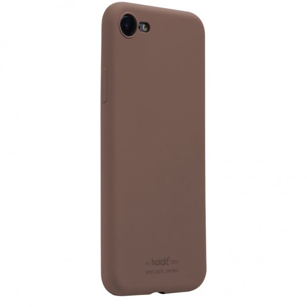 holdit iPhone 7/8/SE Skal Silikon Dark Brown