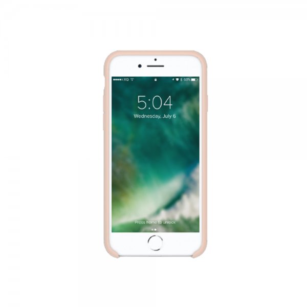 Xqisit iPhone 7/8/SE Skal Silicone Case Rosa