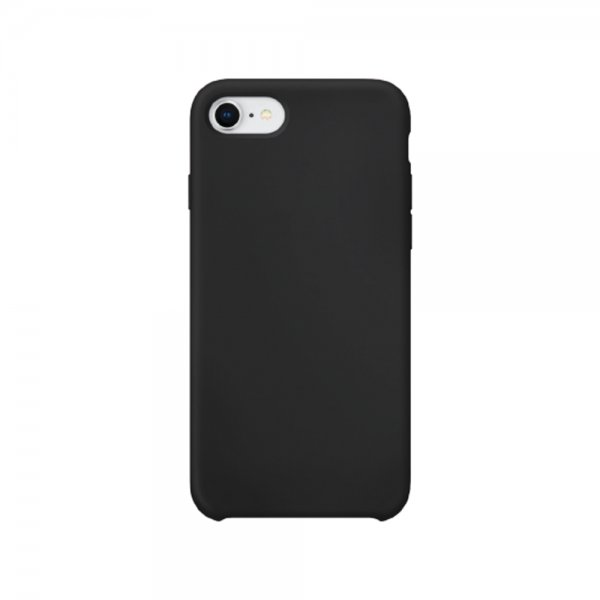 Xqisit iPhone 7/8/SE Skal Silicone Case Svart