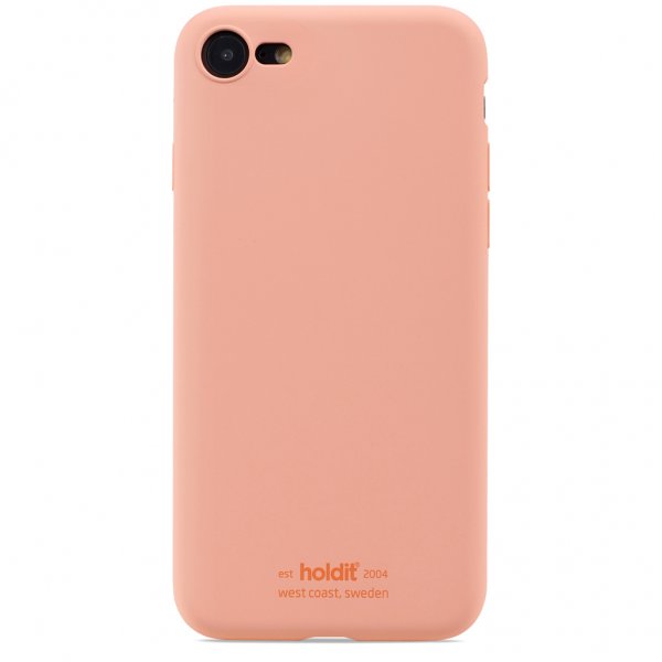 holdit iPhone 7/8/SE Skal Silikon Pink Peach