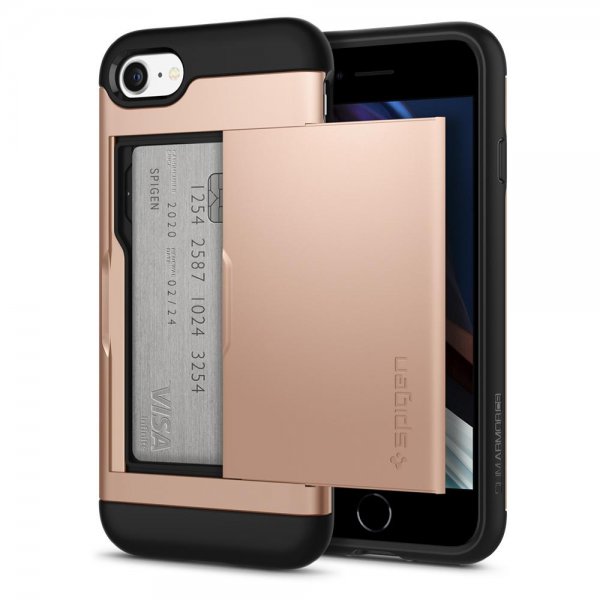 Spigen iPhone 7/8/SE Skal Slim Armor CS Blush Gold