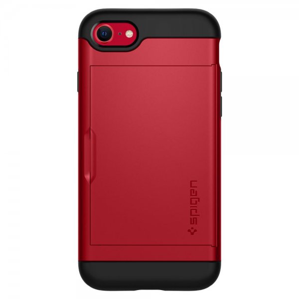 Spigen iPhone 7/8/SE Skal Slim Armor CS Röd