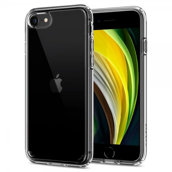 Spigen iPhone 7/8/SE Skal Ultra Hybrid Crystal Clear