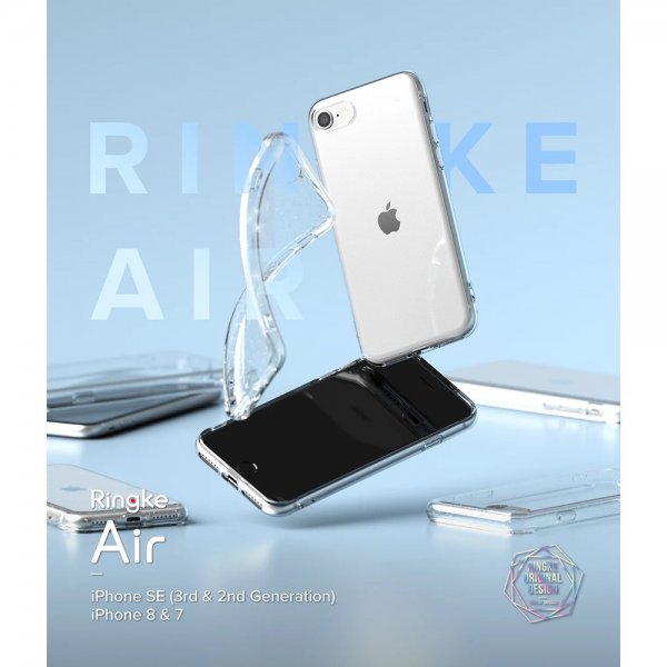 Ringke iPhone 7/8/SE Skal Air Glitter Clear