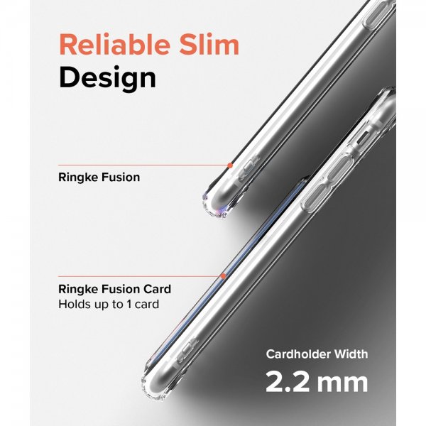 Ringke iPhone 7/8/SE Skal Fusion Card Clear