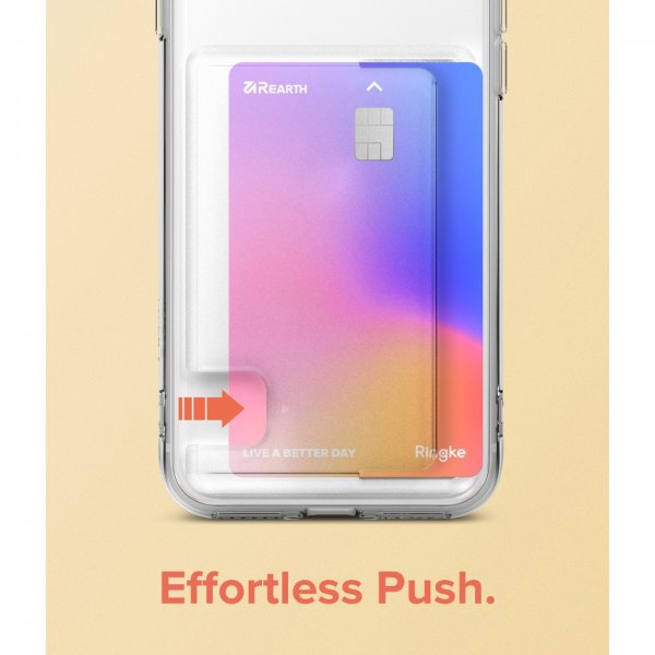 Ringke iPhone 7/8/SE Skal Fusion Card Clear