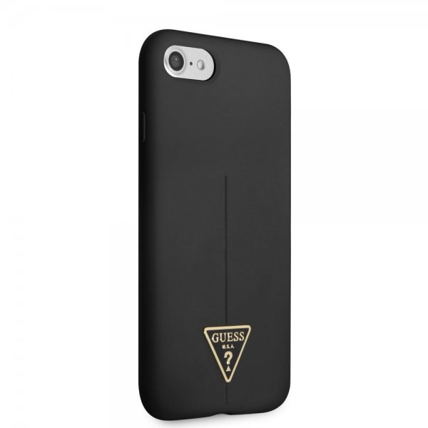 Guess iPhone 7/8/SE Skal Metal Triangle Svart
