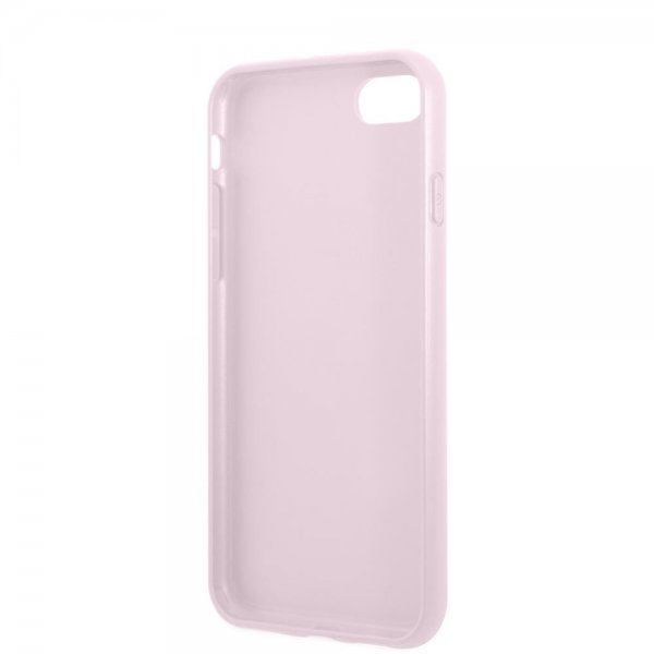Guess iPhone 7/8/SE Skal Saffiano Metal Logo Lila