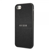 Guess iPhone 7/8/SE Skal Saffiano Metal Logo Svart