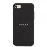 Guess iPhone 7/8/SE Skal Saffiano Metal Logo Svart