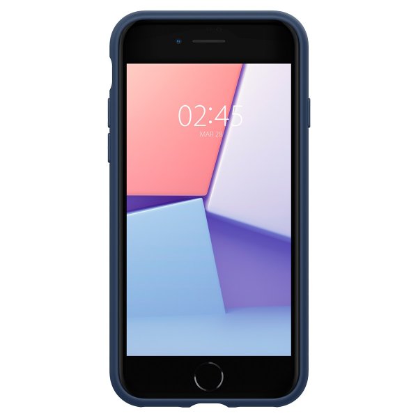 Spigen iPhone 7/8/SE Skal Silicone Fit Navy Blue