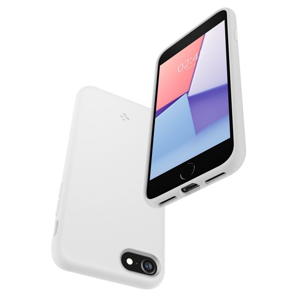 Spigen iPhone 7/8/SE Skal Silicone Fit Vit