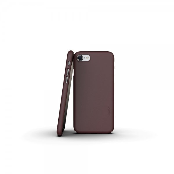 Nudient iPhone 7/8/SE Skal Thin Case V3 Sangria Red