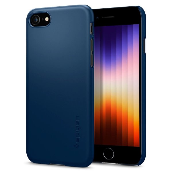 Spigen iPhone 7/8/SE Skal Thin Fit Navy Blue