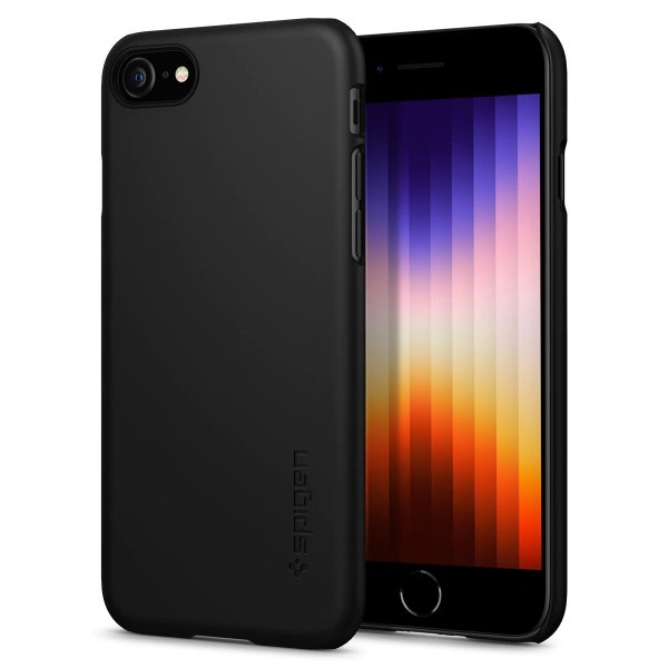 Spigen iPhone 7/8/SE Skal Thin Fit Svart