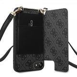 Guess iPhone 7/8/SE Skal Crossbody Cardslot Cover Grå