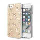 Guess iPhone 7/8/SE Skal Glitter Cover Guld