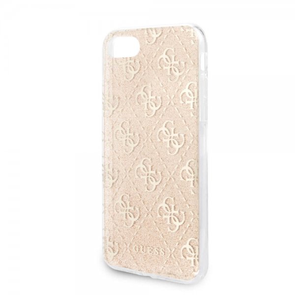 Guess iPhone 7/8/SE Skal Glitter Cover Guld