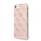 Guess iPhone 7/8/SE Skal Glitter Cover Peony Rosa