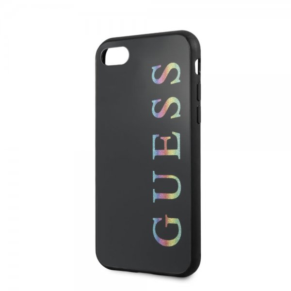 Guess iPhone 7/8/SE Skal Glitter Cover Svart