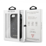 Guess iPhone 7/8/SE Skal Marble Cover Svart