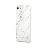 Guess iPhone 7/8/SE Skal Marble Cover Vit
