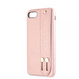 Guess iPhone 7/8/SE Skal Saffiano Strap Case Roseguld