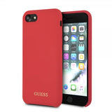 Guess iPhone 7/8/SE Skal Silicone Logo Röd