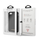 Guess iPhone 7/8/SE Skal Silicone Logo Svart