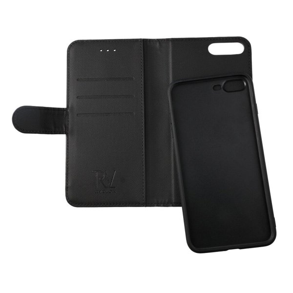Rvelon iPhone 7 Plus/iPhone 8 Plus Fodral Magnetiskt Avtagbart Skal Svart