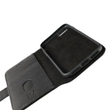 Rvelon iPhone 7/8/SE Fodral Äkta Läder Svart