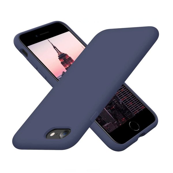 Rvelon iPhone 7/8/SE Skal Silikon Blå