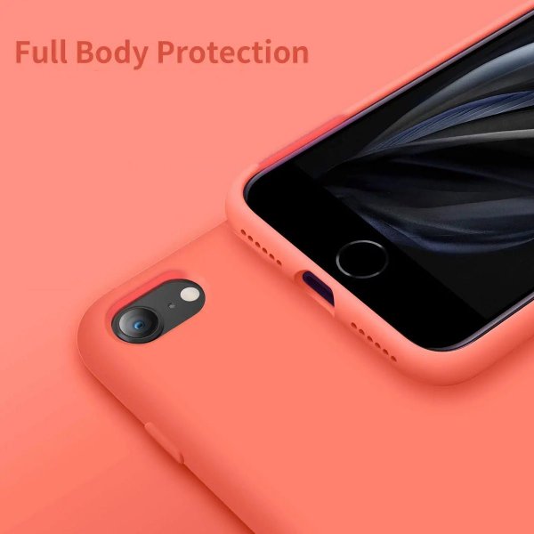 Rvelon iPhone 7/8/SE Skal Silikon Rosa